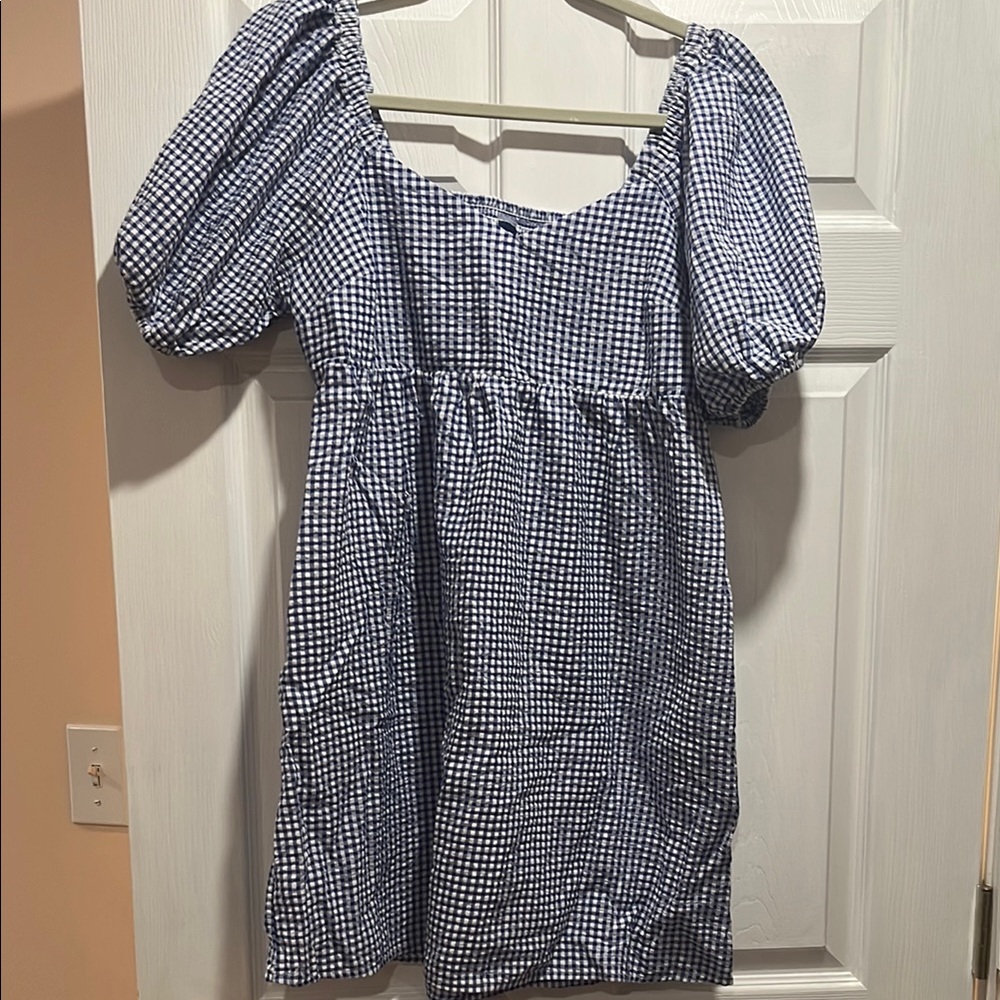 Blue Gingham women’s Dress